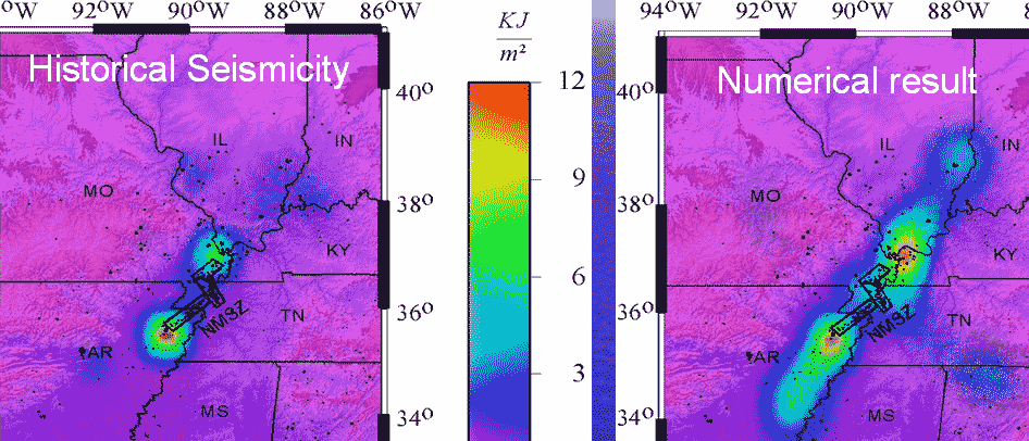 Coulomb stress change on seismicity New Madrid