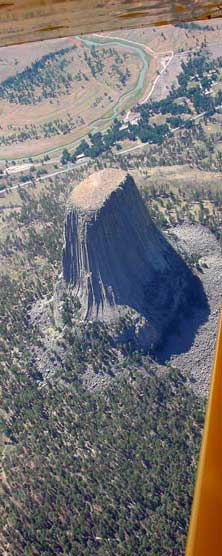 Mafic intrusion, pluton - Devil's Tower, Wyoming