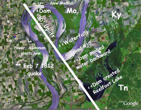 New Madrid Bend Reelfoot uplift Feb 1812