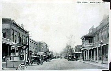 New Madrid Mo main street 1920s photo