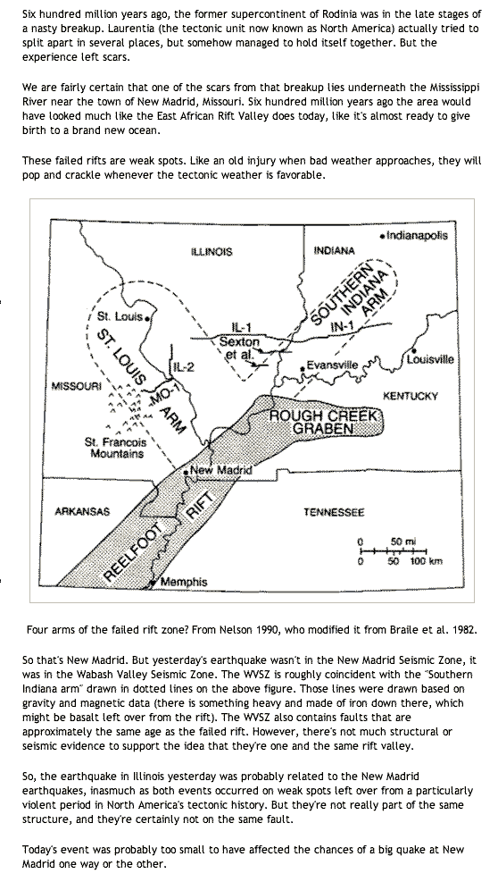 Wabash Valley Southern indiana tie to New Madrid Fault