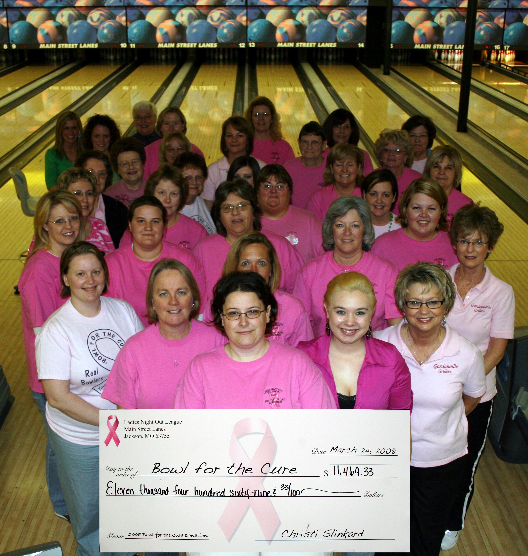 Ladies Night Out bowling league @ Main Street Lanes, Jackson