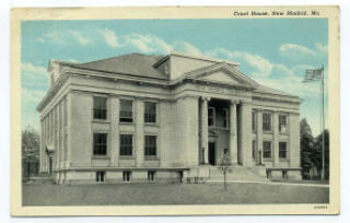 New Madrid courthouse - old postcard 1932 ?
