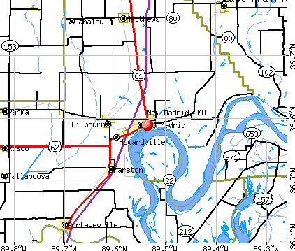 New Madrid area map tiger.census.gov