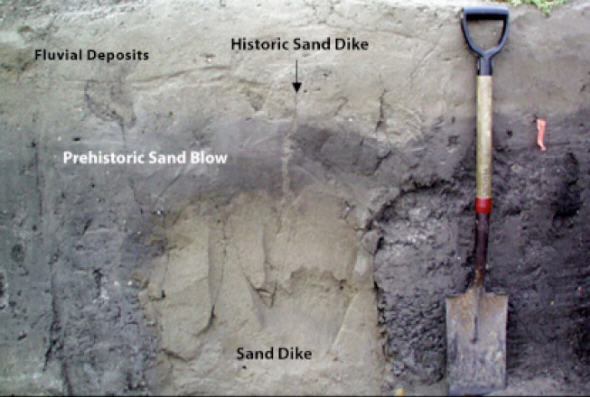 Sand blow near Charleston Mo.