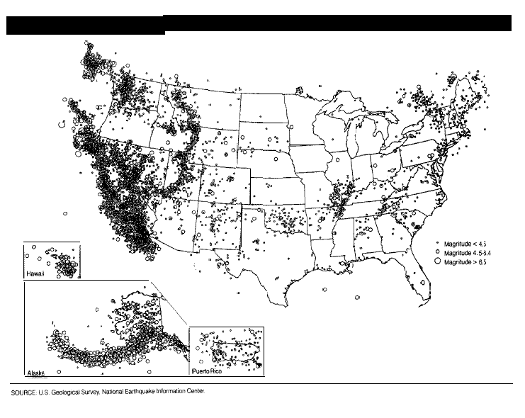 US earthquakes