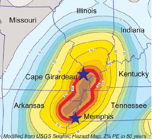 Seismic Hazard Map New Madrid