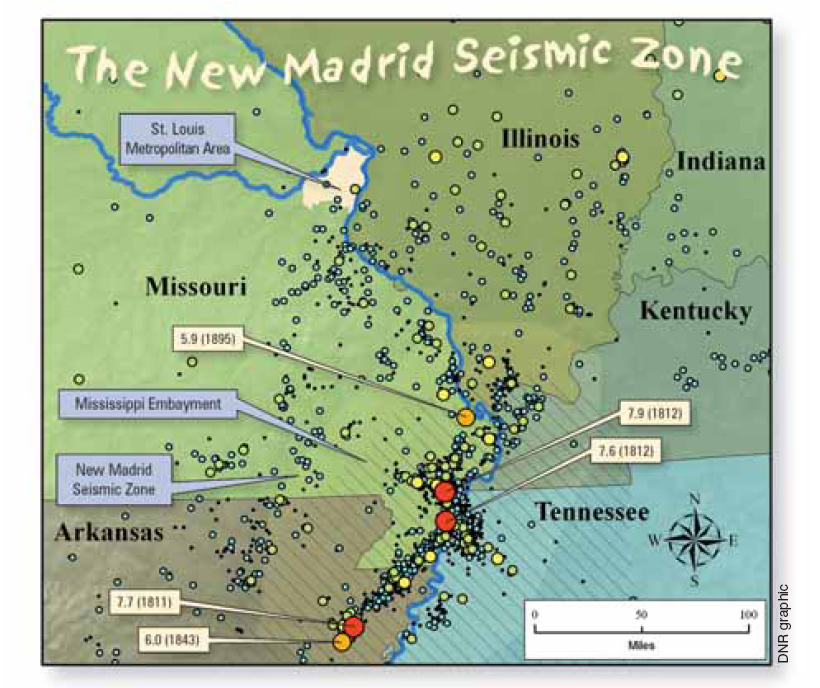 New Madrid Earthquake Seismic Zone Maps P6