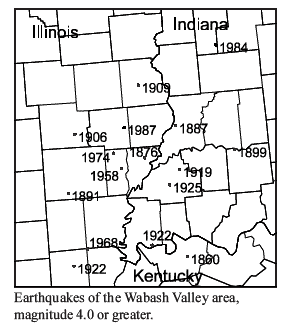 A dozen quakes in Wabash Valley