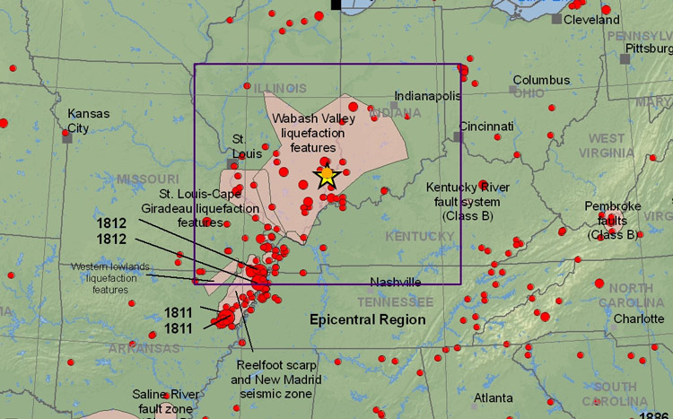 Wabash seismic area