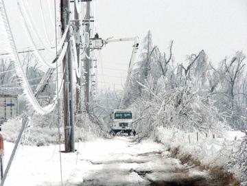 Sikeston ice storm electric repair