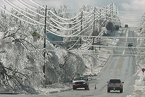 Ice storm Springfield MO 2009